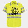 Men's High Visibility Safety Short Sleeve Work Shirt Thumbnail