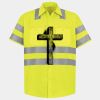 Men's High Visibility Safety Short Sleeve Work Shirt Thumbnail