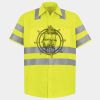 Men's High Visibility Safety Short Sleeve Work Shirt Thumbnail