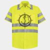 Men's High Visibility Safety Short Sleeve Work Shirt Thumbnail
