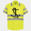 Men's High Visibility Safety Short Sleeve Work Shirt Thumbnail