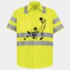Men's High Visibility Safety Short Sleeve Work Shirt Thumbnail