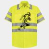Men's High Visibility Safety Short Sleeve Work Shirt Thumbnail