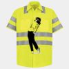 Men's High Visibility Safety Short Sleeve Work Shirt Thumbnail