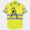 Men's High Visibility Safety Short Sleeve Work Shirt Thumbnail