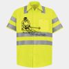 Men's High Visibility Safety Short Sleeve Work Shirt Thumbnail