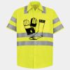 Men's High Visibility Safety Short Sleeve Work Shirt Thumbnail