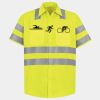 Men's High Visibility Safety Short Sleeve Work Shirt Thumbnail