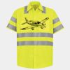 Men's High Visibility Safety Short Sleeve Work Shirt Thumbnail