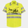 Men's High Visibility Safety Short Sleeve Work Shirt Thumbnail