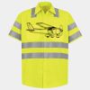 Men's High Visibility Safety Short Sleeve Work Shirt Thumbnail