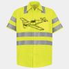 Men's High Visibility Safety Short Sleeve Work Shirt Thumbnail