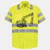Men's High Visibility Safety Short Sleeve Work Shirt Thumbnail
