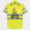 Men's High Visibility Safety Short Sleeve Work Shirt Thumbnail