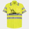 Men's High Visibility Safety Short Sleeve Work Shirt Thumbnail