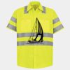 Men's High Visibility Safety Short Sleeve Work Shirt Thumbnail