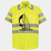 Men's High Visibility Safety Short Sleeve Work Shirt Thumbnail