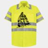 Men's High Visibility Safety Short Sleeve Work Shirt Thumbnail