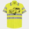 Men's High Visibility Safety Short Sleeve Work Shirt Thumbnail