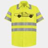 Men's High Visibility Safety Short Sleeve Work Shirt Thumbnail