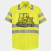 Men's High Visibility Safety Short Sleeve Work Shirt Thumbnail