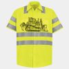 Men's High Visibility Safety Short Sleeve Work Shirt Thumbnail