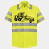 Men's High Visibility Safety Short Sleeve Work Shirt Thumbnail