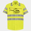 Men's High Visibility Safety Short Sleeve Work Shirt Thumbnail