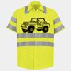 Men's High Visibility Safety Short Sleeve Work Shirt Thumbnail