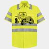 Men's High Visibility Safety Short Sleeve Work Shirt Thumbnail