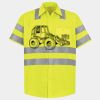 Men's High Visibility Safety Short Sleeve Work Shirt Thumbnail