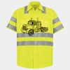 Men's High Visibility Safety Short Sleeve Work Shirt Thumbnail