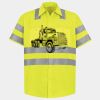 Men's High Visibility Safety Short Sleeve Work Shirt Thumbnail