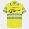Men's High Visibility Safety Short Sleeve Work Shirt Thumbnail
