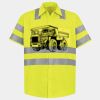 Men's High Visibility Safety Short Sleeve Work Shirt Thumbnail