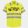 Men's High Visibility Safety Short Sleeve Work Shirt Thumbnail
