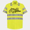 Men's High Visibility Safety Short Sleeve Work Shirt Thumbnail