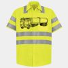 Men's High Visibility Safety Short Sleeve Work Shirt Thumbnail