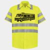 Men's High Visibility Safety Short Sleeve Work Shirt Thumbnail