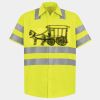 Men's High Visibility Safety Short Sleeve Work Shirt Thumbnail