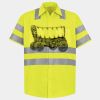 Men's High Visibility Safety Short Sleeve Work Shirt Thumbnail