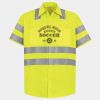 Men's High Visibility Safety Short Sleeve Work Shirt Thumbnail