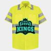 Men's High Visibility Safety Short Sleeve Work Shirt Thumbnail