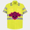 Men's High Visibility Safety Short Sleeve Work Shirt Thumbnail