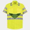 Men's High Visibility Safety Short Sleeve Work Shirt Thumbnail
