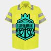 Men's High Visibility Safety Short Sleeve Work Shirt Thumbnail