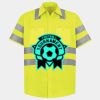 Men's High Visibility Safety Short Sleeve Work Shirt Thumbnail