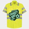 Men's High Visibility Safety Short Sleeve Work Shirt Thumbnail