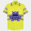 Men's High Visibility Safety Short Sleeve Work Shirt Thumbnail