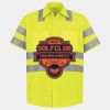 Men's High Visibility Safety Short Sleeve Work Shirt Thumbnail